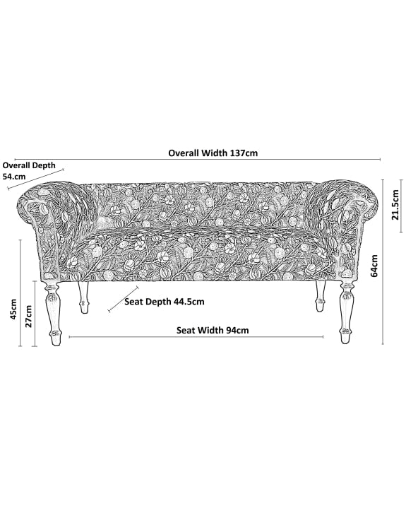 CITRUS FRUIT OCCASIONAL SOFA