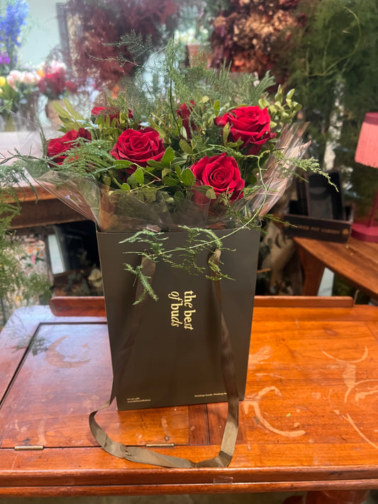 Signature Half Dozen Red Rose Bouquet