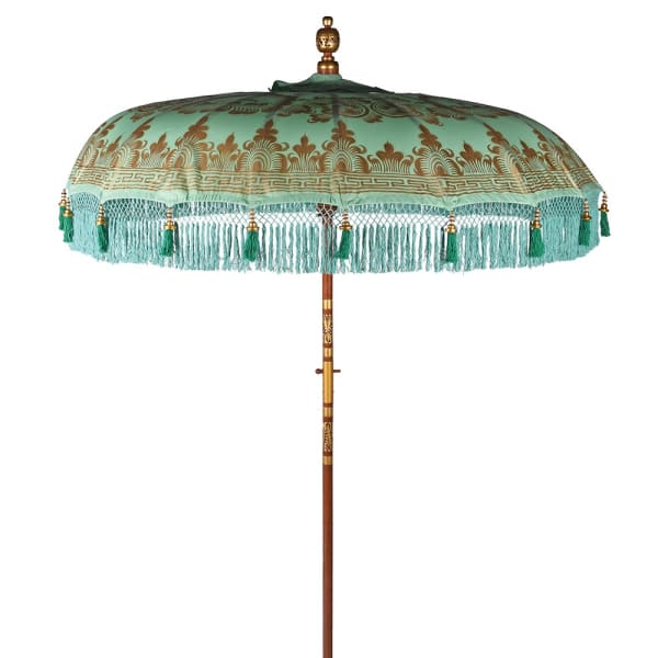 Hand Painted Parasol and Base
