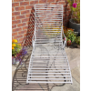 Antique Grey Sun Lounger