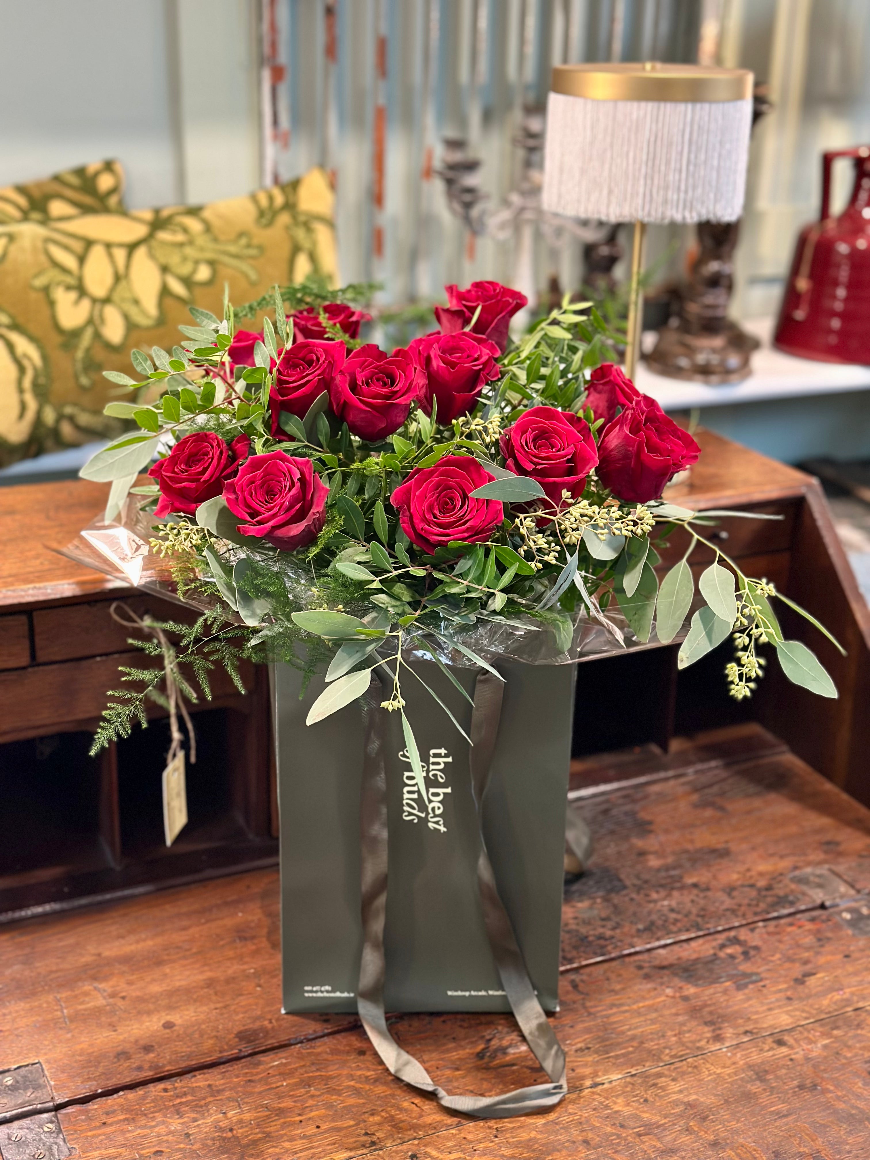 Signature Dozen Red Rose Bouquet